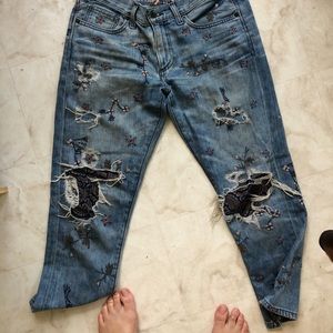 Lucky brand cropped jeans!